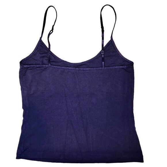 Banana Republic Cropped Camisole Top with Shelf Bra in Purple Women’s M - Picture 4 of 8